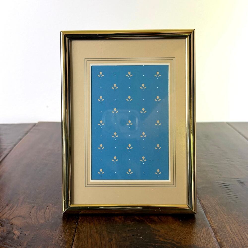 Vintage Avon Brass Picture Frame – 5x7 Inch Brass Frame –Elegant Gold Tone Frame